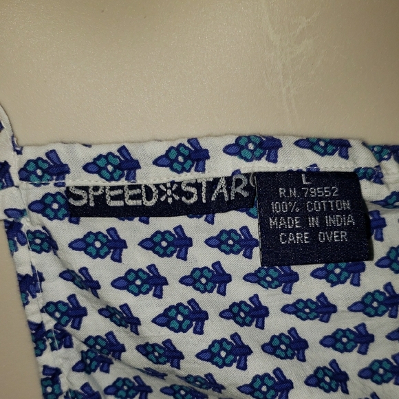 Blue and White Floral Women's Summer Top NWOT - Picture 4 of 4